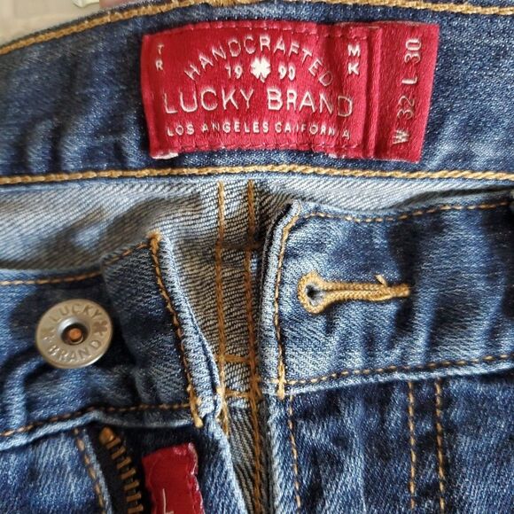 Lucky Brand Jeans Mens 32x30 Medium Wash Mid Rise 429 Classic Straight - Picture 4 of 16